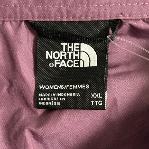 The North Face Womens‎ XXL Relaxed Fit Crop Flannel Shirt Jacket Midnight Mauve - Picture 3 of 7